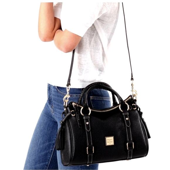 Dooney & Bourke Sorrento Satchel Shoulder Handbag Large Black - Picture 1 of 8